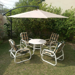 6pcs Set Miami chair & table with Side umbrella