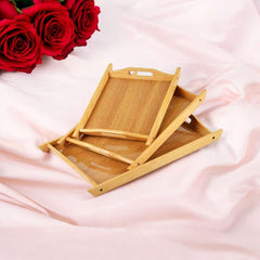 Bamboo Wooden Breakfast Tray Set