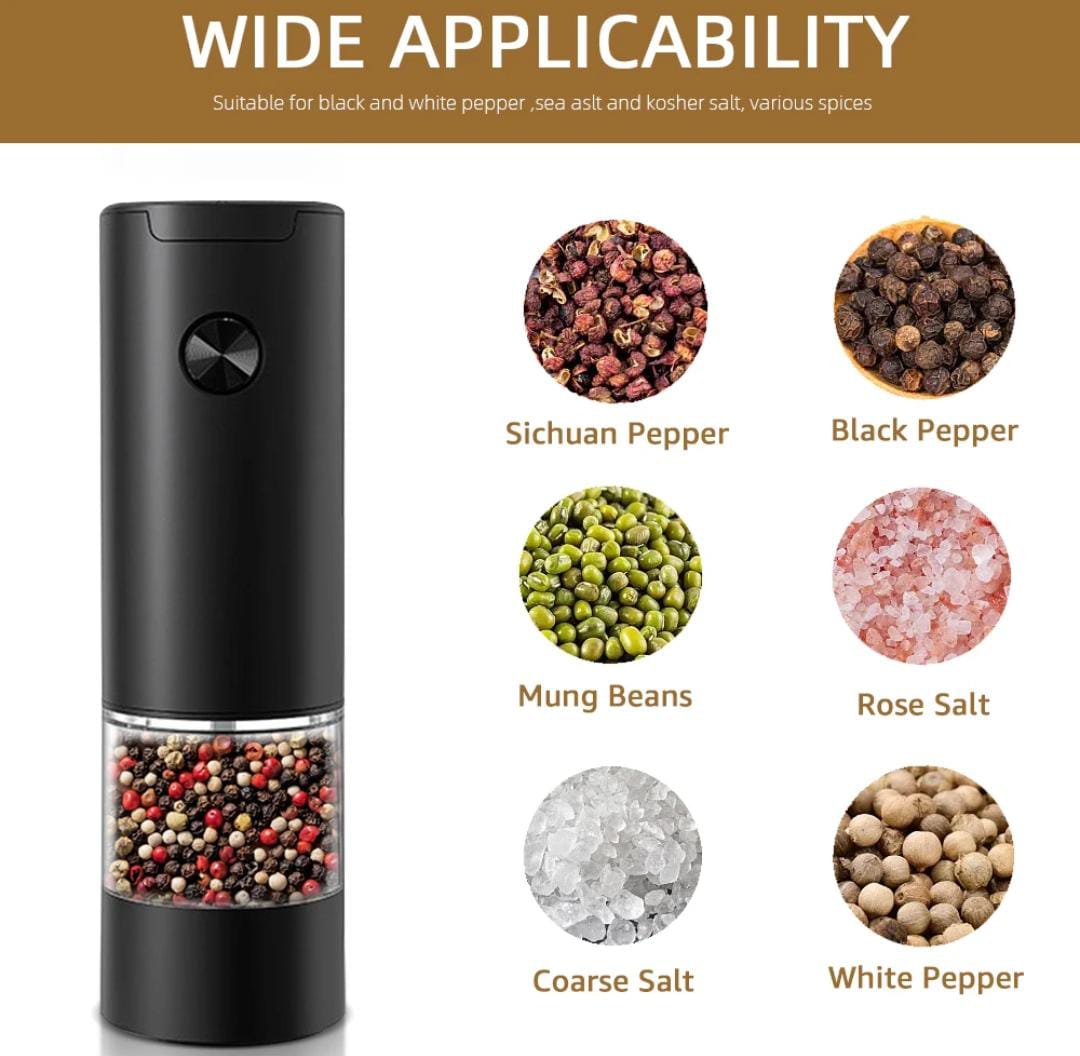 Electric Pepper Grinder with Led (Battery Operated)