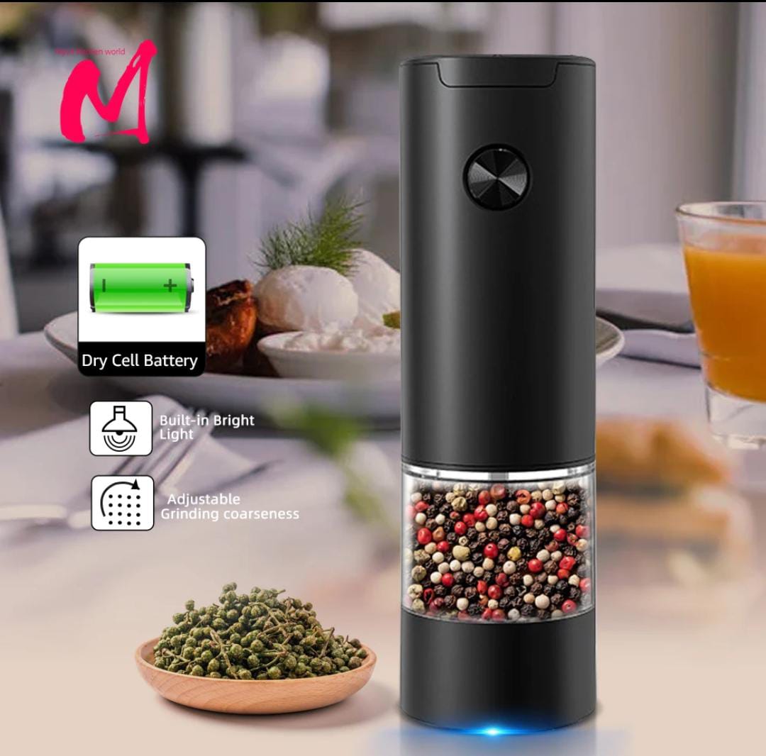 Electric Pepper Grinder with Led (Battery Operated)