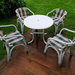 5Pcs Set Garden Upvc Chairs Set or Lawn  Chairs