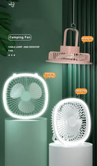 Mini Portable Fan With Led Light