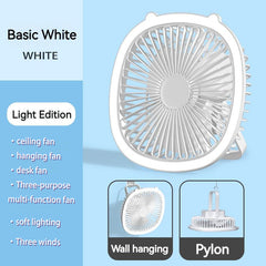 Mini Portable Fan With Led Light