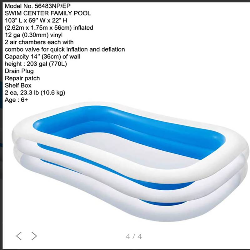Family Pool double 103"